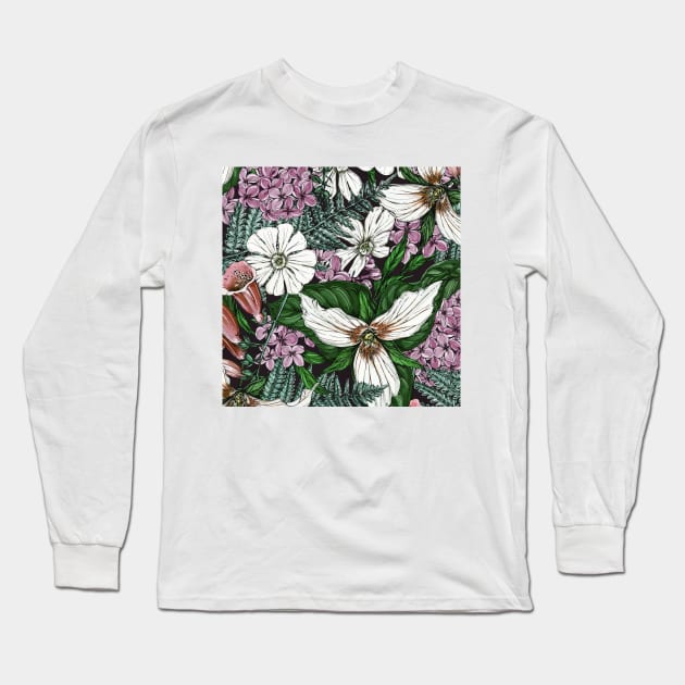 Tropical Pattern Long Sleeve T-Shirt by giantplayful